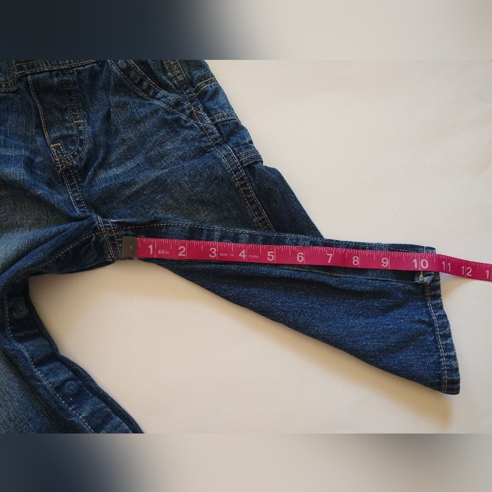Lot of 2 Branded Boys Blue Jeans Bootcut & Oshkosh B’gosh 18 - 24 Months Cotton - Picture 12 of 16